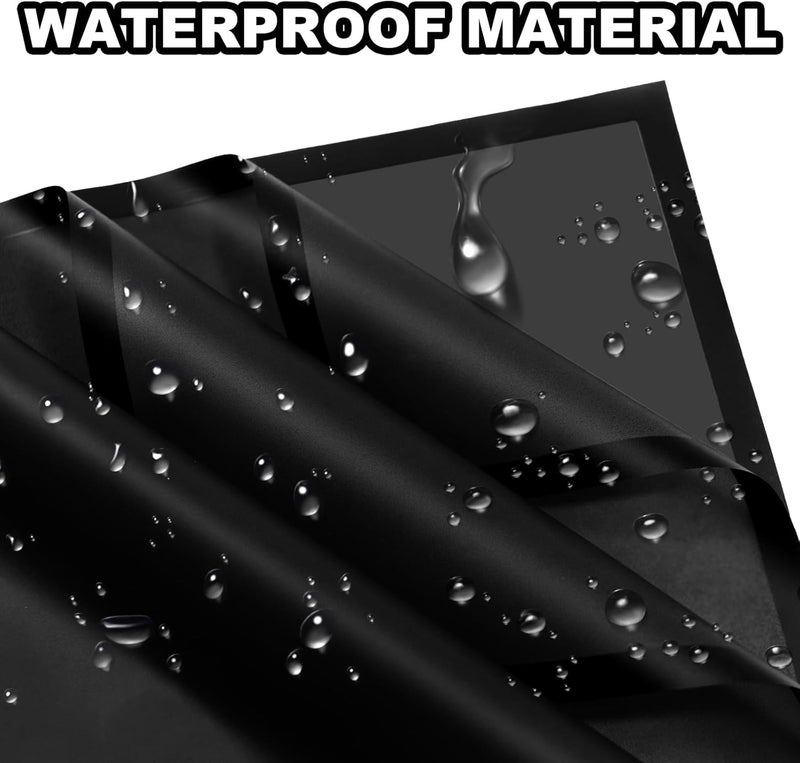 DEWJDFSC 20 Sheets Flower Wrapping Paper,Waterproof Floral Korean Bouquet Wrapping Paper, Florist Supplies, Suitable for Flowers Gift Packaging (Black) - Image 2